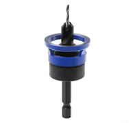 Punta per trapano con limitatore di nucleo con gambo da 9,5 mm e svasatura integrata per un uso affidabile della lavorazione del legno su cerniere e progetti personalizzati per cassetti (9,5 x 2,5)