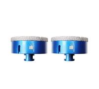 Punta per Trapano Diamantata 100mm- BRSCHNITT Vacuum Brasato Foretto Diamantato con Filettatura M14 per Porcellana Piastrella Granito Marmo Taglio a Secco（2 pezzi）.