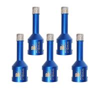 Punta per Trapano Diamantata 10mm- BRSCHNITT Vacuum Brasato Foretto Diamantato con Filettatura M14 per Porcellana Piastrella Granito Marmo Taglio a Secco（5 pezzi）.