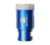 Punta per Trapano Diamantata 32mm- BRSCHNITT Vacuum Brasato Foretto Diamantato con Filettatura M14 per Porcellana Piastrella Granito Marmo Taglio a Secco.