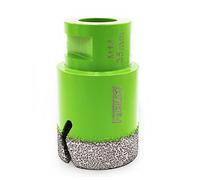 Punta per Trapano Diamantata 35mm- FACHLICH Vacuum Brasato Foretto Diamantato con Filettatura M14 per Porcellana Piastrella Granito Marmo Taglio a Secco