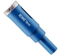 Punta per trapano diamantata da 18 mm con gambo triplo per piastrelle in gres porcellanato, ceramica, ardesia, pietra, granito, marmo, vetro, sega a tazza con nucleo diamantato