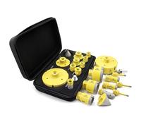 Punta per Trapano Diamantata Set 12-9 Sega a Tazza M14 (6/6/8/20/25/35/50/68/110mm), Fresa 20mm, Smussatrice 50mm, Adattatore M14/Esagonale per Ceramica, Marmo, Granito
