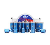 Punta per Trapano Diamantata Set - BRSCHNITT 6/8/10/20/25/35/40/50/68mm M14 Filo& 1 pezzi 125mm Disco Diamantato per Porcellana Granito Piastrella Marmo Taglio a Secco&Adattatori