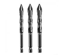 Punta per trapano eccentrica, in carburo, 681012 mm, per granito, piastrelle, legno, metallo, vetro, plastica, da utilizzare con utensili manuali o elettrici (8 + 10 + 12 mm)