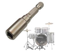 Punta per trapano per accordatura del tamburo, punta magnetica per trapano, punta per trapano per batteria, di ricambio, strumento hardware a percussione per una facile installazione e