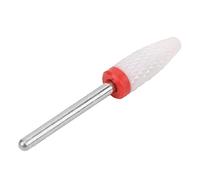 Punta per Trapano per Unghie Ceramica a Forma di Macinatura Elettrica Accessori la Macinazione Elettrica Facile Indossare (Scatola rossa con macinazione fine)