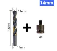 Punta per trapano punta per trapano 14 mm 16 mm 18 mm 20 mm 22 mm 25 mm set 2 pe