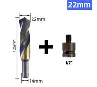 Punta per trapano punta per trapano 14 mm 16 mm 18 mm 20 mm 22 mm 25 mm set 2 pe