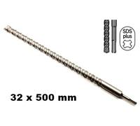 PUNTA PER TRAPANO SDS PLUS 32 X 500 mm AL WIDIA PER CEMENTO E PIETRA