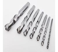 Punta per trapano sinistra in carburo con gambo dritto, rotazione inversa per estrattore di bulloni rotti e rimozione viti danneggiate, compatibile con set di estrattori per viti (10 mm)