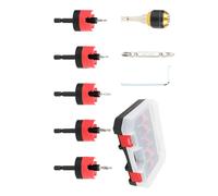 Punta per trapano svasatura, set di 7 punte coniche ad alta durata | profondità regolabile spina esagonale 6,35 mm con strumento limitatore per giunti di scatola