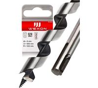 Punta per travi SDS Plus, 6 mm x 600, extra lunga, per legno, compatibile con Bosch Hilti Makita Metabo, qualità premium, tipo Lewis per martello demolitore e martello a percussione