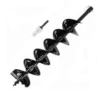 Punta Per Trivella a Scoppio & Elettrico & Batteria, Diametro 15 cm, Lunghezza 80 cm Doppia Spirale Elica da Giardino, Con trapano elettrico Adattatore SDS-Plus (800mm×150mm)