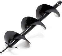 Punta per Trivella Mototrivella a Scoppio 200 mm Attacco 20mm Punta di Ricambio Mototrivella Punta per Trivella a Spirale da Giardino per Piantare Alberi Arbusti Piante Pali