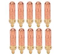 Punta per ugello per taglio gas da 10 pezzi per testa di pistola con manicotto per macchina a propano e acetilene, G01 100 misura 2, struttura in ottone per resistenza alle alte (2#)