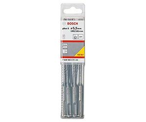 Punta perforatrice Acciaio 5.5 mm Bosch SDS-plus-5 2608585615 Lunghezza totale 160 mm SDS-Plus 10 pz.