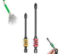 Punta Phillips magnetica antiscivolo con molla, set di punte magnetiche Phillips con molla, niente più scivolamenti dei denti della sega, una spinta per espellere rapidamente, per utensili elettrici