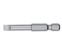 Punta piatta standard guida 1/4" lunga, progettata per precisione nei lavori di meccanica e lavorazione del legno. Ideale per avvitare in spazi ristretti.