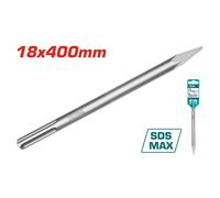 PUNTA SCALPELLO DEMOLITORE TRAPANO MARTELLO TASSELLATORE SDS-MAX 18x400mm TOTAL