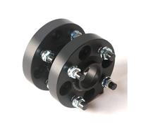 Punta Scarico Auto 2 Pezzi Compatibile Con Fiat PCD 4X100 Foro Centrale 56,6 Mm Adattatore Distanziale Ruota 15/20/25/30/35 M12x1,5(2PCS 25mm black)