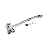 Punta Scarico Auto Per BMW Per X3 Per X4 Per F25 Per F26 2012-2017 Terminale Scarico Marmitta Quattro Uscite Acciaio Inossidabile Con Punta Fibra Carbonio Terminale Scarico(A Silver)