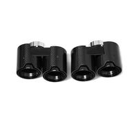 Punta Scarico Auto Per Serie 3 G20 G21 330i 330e 2019+ Quad-end Di Scarico Terminale Ugello Per Tubo(Carbon Fiber C)