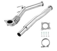 Punta Scarico Auto PER VW PER GOLF MK5 MK6 PER SCIROCCO 2.0 PER GTI SCARICO INOX 3" DE CAT DECAT DOWNPIPE Coda Marmitta Auto