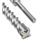 Punta SDS Max a doppia elica, con 4 taglienti in carburo di tungsteno, per trapano a percussione, ideale per calcestruzzo, pietra e pietra naturale, 42 x 600 mm