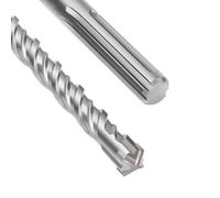 Punta SDS Max a doppia elica, con 4 taglienti in carburo di tungsteno, per trapano a percussione, ideale per calcestruzzo, pietra e pietra naturale, 16 x 460 mm