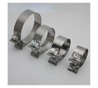 Punta Silenziatore 10 Pezzi Universali 2 "2.25" 2.5 "2.75" 3 "3.5" 4 "5" Giunto Testa Ad Alta Resistenza SS Kit Fascetta Scarico Turbo Clip Per Tubi Tubo Scarico(5 Inch)