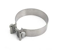 Punta Silenziatore 10 Pezzi Universali 2 "2.25" 2.5 "2.75" 3 "3.5" 4 "5" Giunto Testa Ad Alta Resistenza SS Kit Fascetta Scarico Turbo Clip Per Tubi Tubo Scarico(83MM inside)