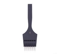 Punta sostituibile per lavori in pelle, perforatrice rotonda con teste intercambiabili per punto sella, cucito a mano pelletteria (denti 4 mm6)