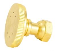 Punta spray regolabile in ottone con 8 orientamenti indipendenti e filettatura interna M14x1,5 per un'erogazione accurata o dell'acqua (dritta)