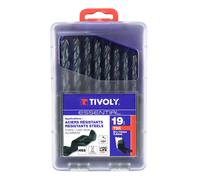 Punta Tivoly TSX in acciaio rapido HSS diametro da 1 a 10 mm (per 0,5) (set da 1