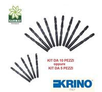 PUNTA TRAPANO PER ACCIAIO METALLO FERRO KRINO HSS DIN 338 ESECUZIONE RULLATA