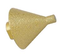 Punta Trapano per Smerigliatrice Angolare, Smerigliatrice Angolare a Cono Smussato M14 50 Mm per Allargare, Lucidare, Smussare i Fori di Uscita