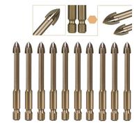 Punta trapano testa gambo esagono forte e durevole diametro 6 mm per mattoni di