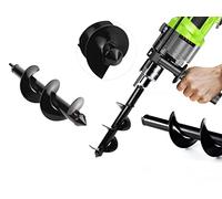 Punta Trivella per trapano avvitatore ø 400X100mm Trivella per Terreno Punta A Spirale Trapano per Terreno per Giardino per Piantare Coltivare Piante piantine punta trapano per terreno