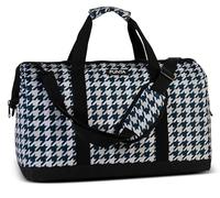 PUNTA Weekend Doctor's Bag - Borsa da viaggio da uomo e da donna con grande scomparto principale, 2 scomparti interni, funzione trolley, tracolla rimovibile, Weekender, bianco/blu scuro, L, Classico