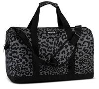 PUNTA Weekend Doctor's Bag - Borsa da viaggio da uomo e da donna con grande scomparto principale, 2 scomparti interni, funzione trolley, tracolla rimovibile, Weekender, Nero/Grigio Marrone, Classico