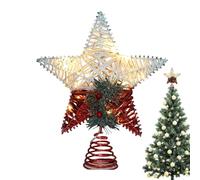 Puntale a Stella per Albero di Natale | Topper Luminoso | Ornamento Illuminato per Decorazioni Natalizie e Vacanze