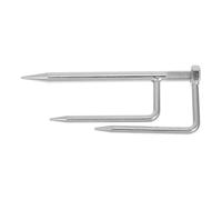 Puntale a Tre Denti per Ombrellone da Spiaggia e Pesca, Ancora di Sabbia | Design Robusto in Acciaio Zincato, Leggero e Portatile, per Esterni, Ombrelloni su Sabbia o Terreno