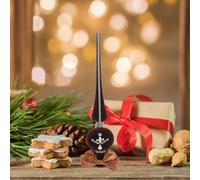 Puntale Albero Di Natale Argento Stella Dell'albero Cappello Cilindro