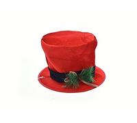 Puntale Albero di Natale forma di Cappello Rosso Addobbi Decorazioni Natalizie