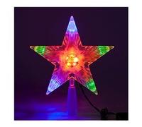 LOTTI - PUNTALE LED A STELLA CON EFFETTO VISUAL 10 LED ON/OFF CLASSIC MULTICOLORE A BATTERIA 30671