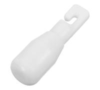 Puntale bianco per bastone cieco in plastica resistente all’usura | Superficie antiscivolo per aumentare l’attrito, maggiore stabilità nel cammino, per anziani e feriti, accessorio compatto