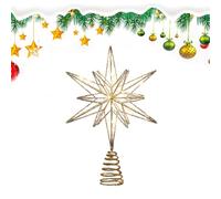 Puntale Con Stella Per Albero Di Natale - Stella Scintillante Sulla Parte Superiore 'albero, Puntale Per Albero Di Natale Con Luce A LED, Decorazioni Festive Per Le Cime Degli Alberi, Ornamento Co