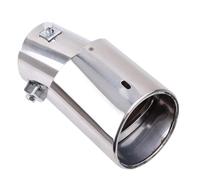 Puntale Di Ricambio Per Marmitta Per Tubo Di Scarico Posteriore Rotondo Per Auto In Acciaio Inossidabile Cromato CRRYUQWWM(Curved)