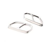 Puntale di scarico per auto Telaio decorativo per codino in acciaio inossidabile per auto Fourout Tail Throat per telaio di copertura del tubo scarico per VW per Touareg(D'argento)